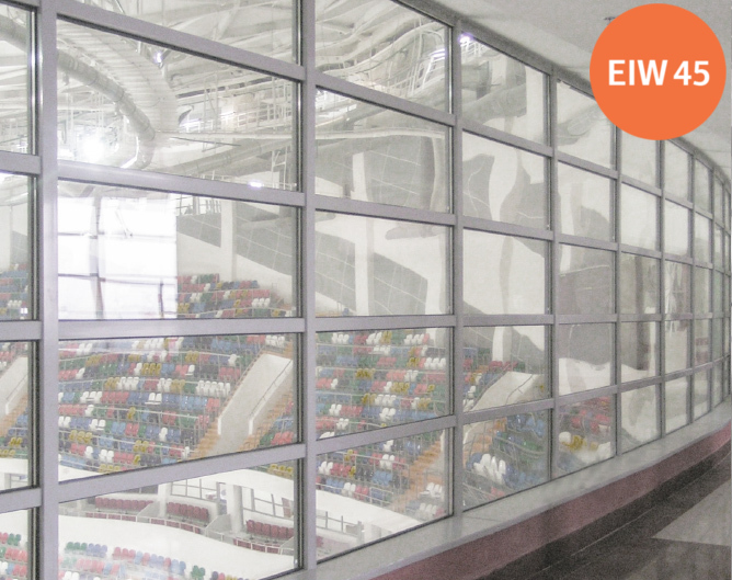 Противопожарная перегородка стеклянная ПСОМ-1-45